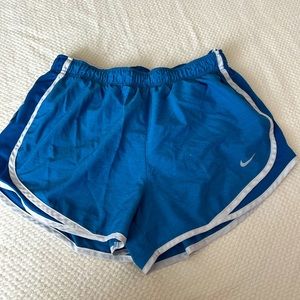 Women’s blue nike shorts (medium)